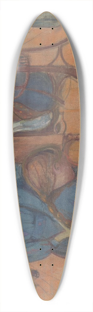Edvard Munch - Death in the Sickroom 39.3 inch art pintail longboard deck