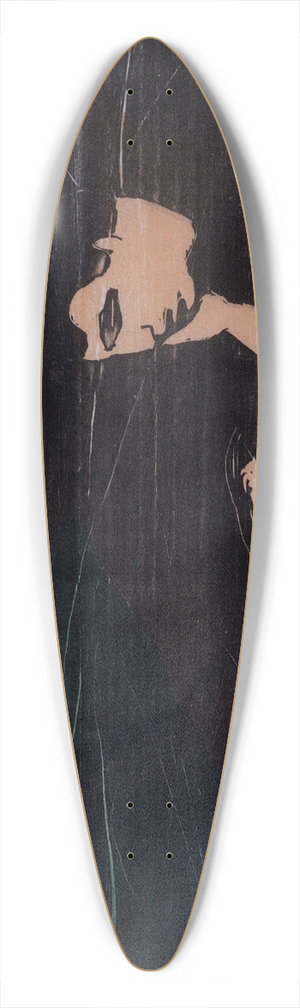 Edvard Munch - Evening (Melancholy III) 39.3 inch art pintail longboard deck
