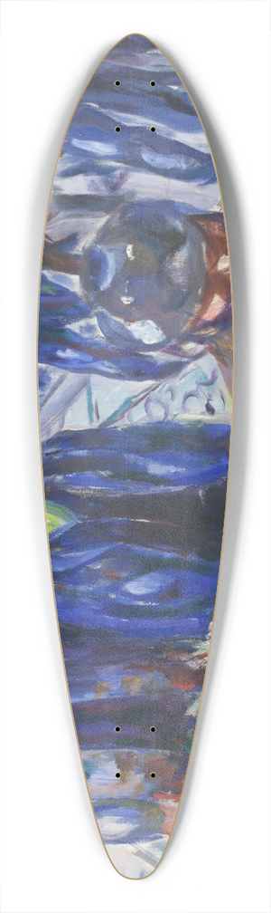 Edvard Munch - Hjemvendende arbejdere 39.3 inch art pintail longboard deck