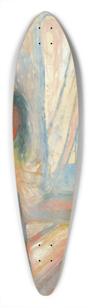 Edvard Munch - Kvinne Som Speiler Seg (Woman Looking In The Mirror) 39.3 inch art pintail longboard deck