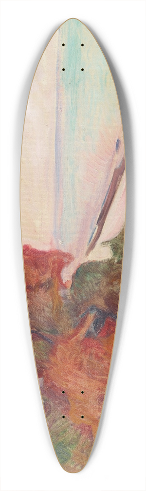 Edvard Munch - Kystlandskap 39.3 inch art pintail longboard deck