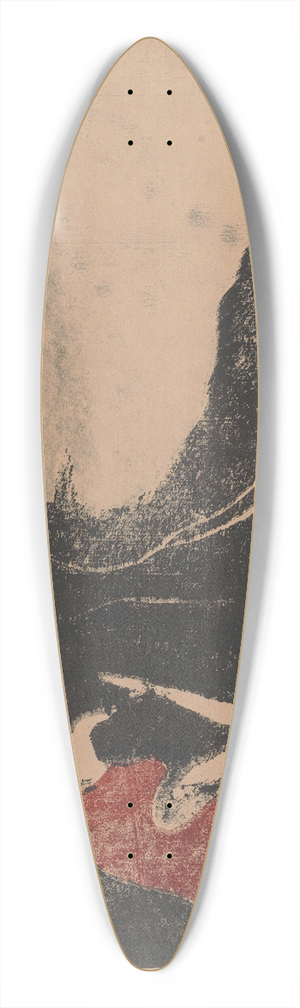Edvard Munch - Melancholy II 39.3 inch art pintail longboard deck