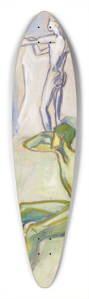 Edvard Munch - Men Turning towards the Sun 39.3 inch art pintail longboard deck