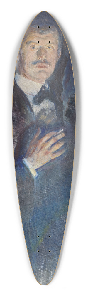 Edvard Munch - Self-Portrait with Cigarette 39.3 inch art pintail longboard deck
