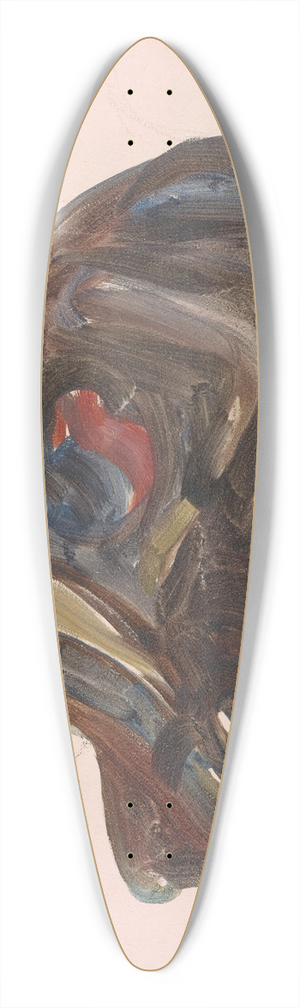 Edvard Munch - Set Design for Henrik Ibsens Ghosts 39.3 inch art pintail longboard deck