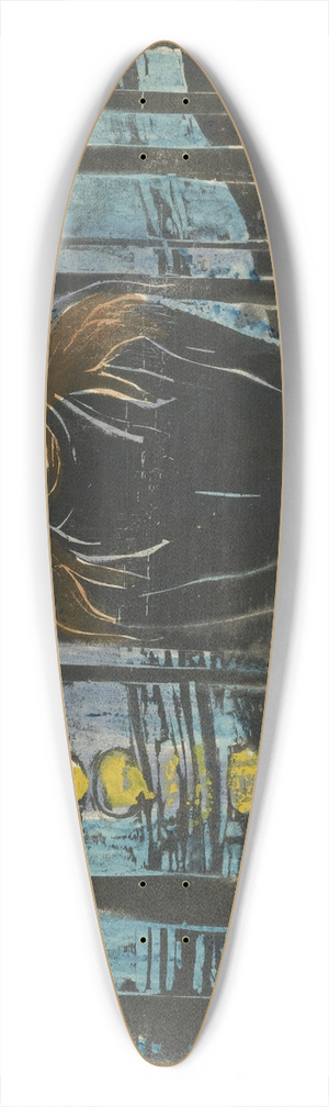 Edvard Munch - Summernight. The Voice 39.3 inch art pintail longboard deck