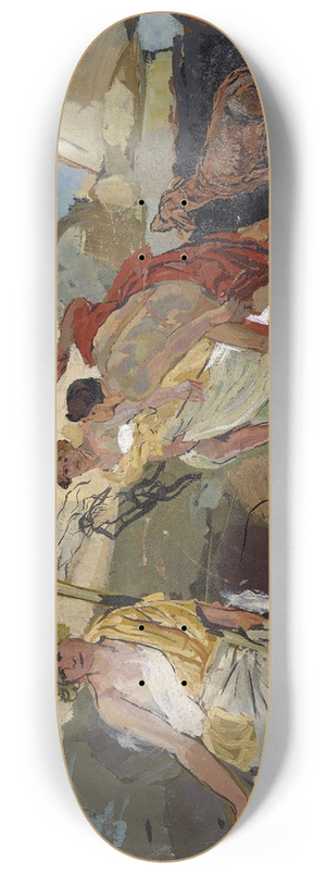 Carl Burckhardt - Amazons And Hunters At The Seaside 8.25 inch art skate deck