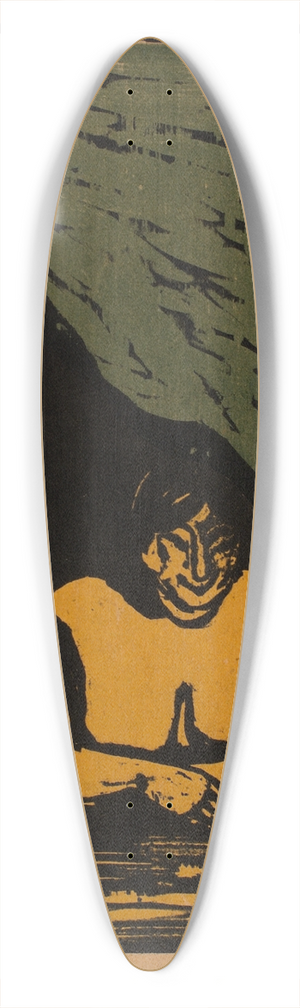 Edvard Munch - The Fat Harlot 39.3 inch art pintail longboard deck