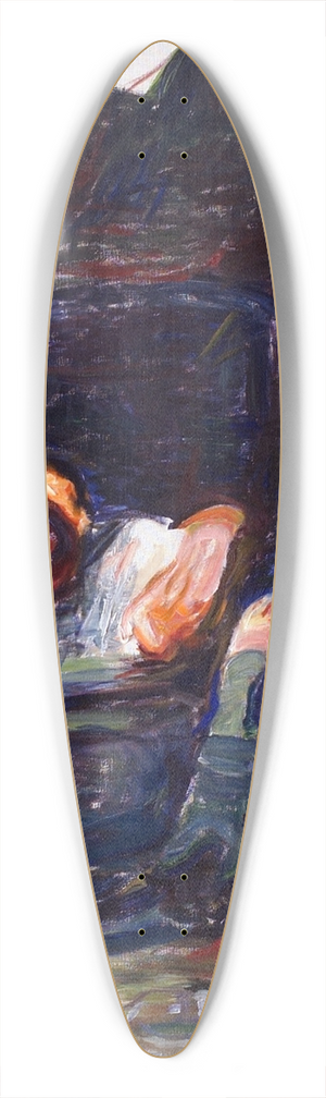 Edvard Munch - The Sick Child 39.3 inch art pintail longboard deck Edvard Munch - The Sick Child 39.3 inch art pintail longboard deck