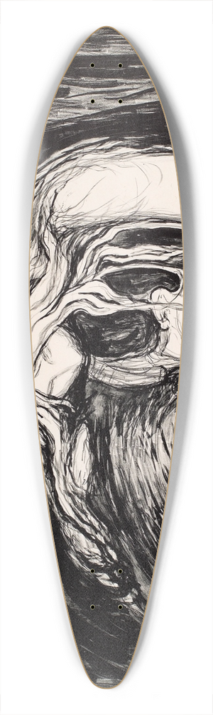 Edvard Munch - Vampire I 39.3 inch art pintail longboard deck