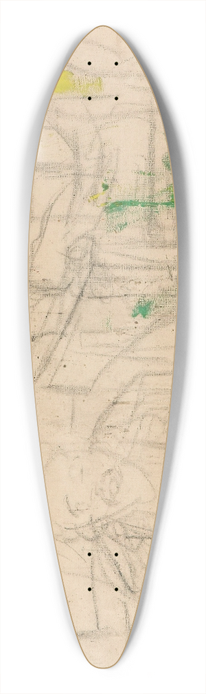 Edvard Munch - Variation on Jealousy 39.3 inch art pintail longboard deck