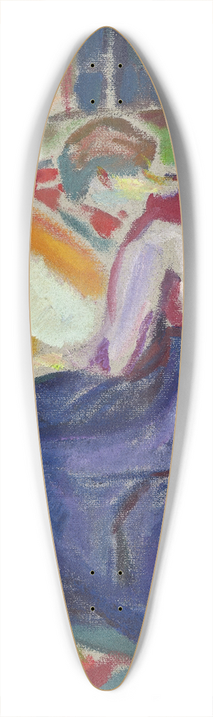 Edvard Munch - Woman Seated on a Couch 39.3 inch art pintail longboard deck