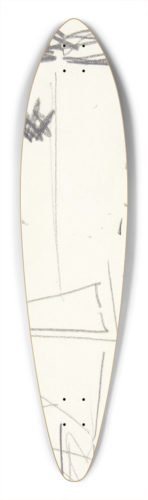 Edvard Weie - Aften i Frihavnen 39.3 inch art pintail longboard deck