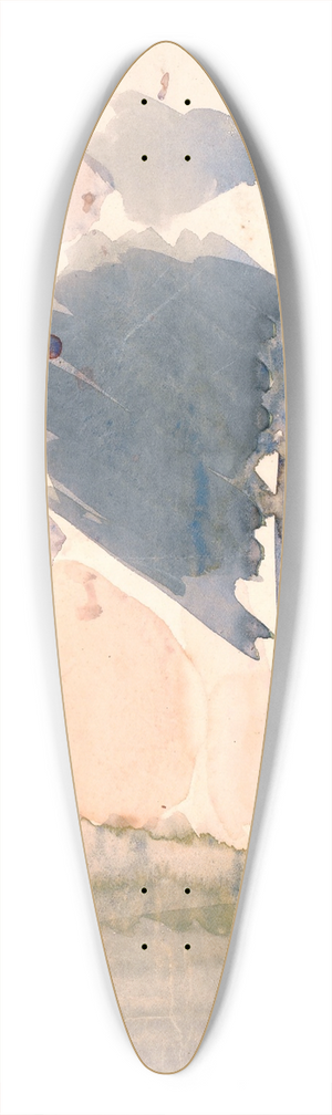 Edvard Weie - Farvestudie til Langelinie-billedet III 39.3 inch art pintail longboard deck