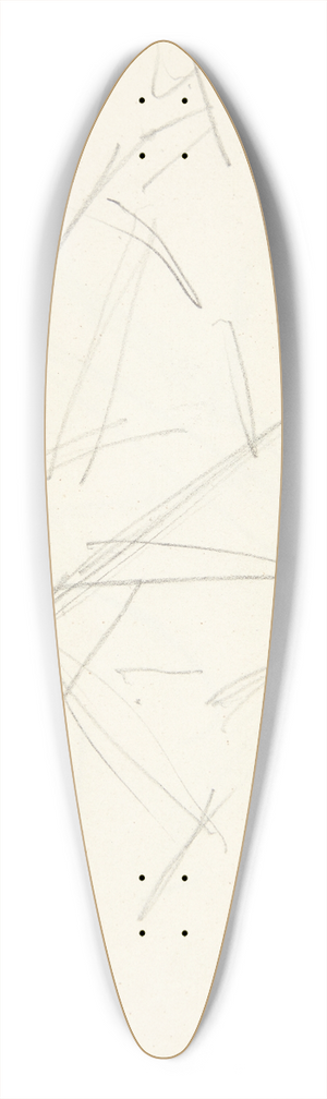 Edvard Weie - Siddende mandlig model, vendt mod venstre, med hnderne p knene 39.3 inch art pintail longboard deck