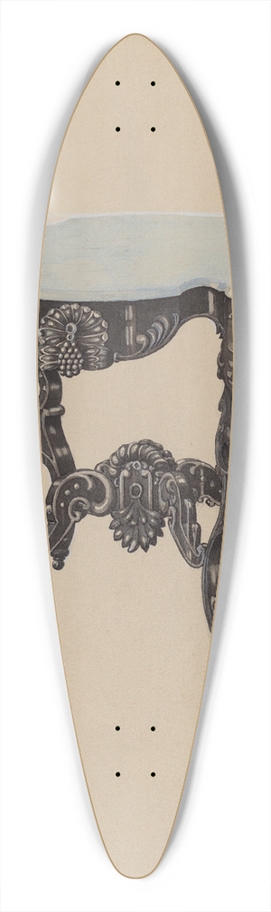 Edward A. Darby - Ebony, Marble-top Table 39.3 inch art pintail longboard deck