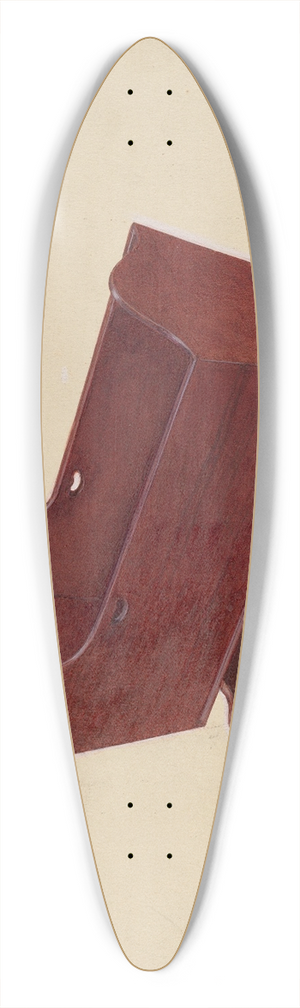 Edward A. Darby - Walnut Cradle 39.3 inch art pintail longboard deck Edward A. Darby - Walnut Cradle 39.3 inch art pintail longboard deck