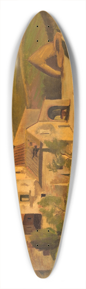 Edward Bruce - A Tuscan Farm 39.3 inch art pintail longboard deck
