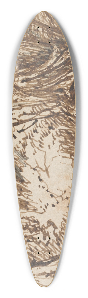 Edward Calvert - A Woodland Nymph 39.3 inch art pintail longboard deck