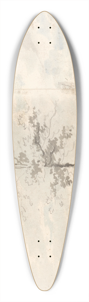 Edward Dayes - Harrow Common, Middlesex 39.3 inch art pintail longboard deck