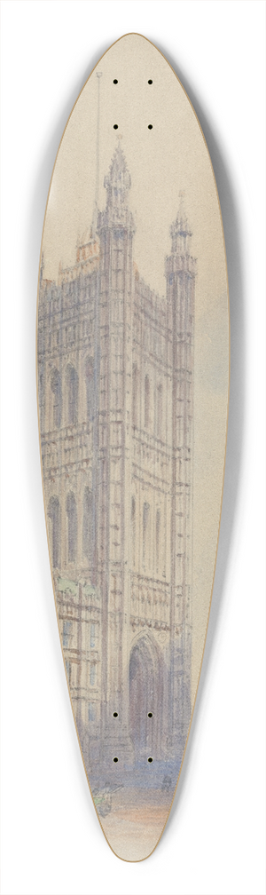 Edward Duncan - Victoria Tower 39.3 inch art pintail longboard deck Edward Duncan - Victoria Tower 39.3 inch art pintail longboard deck