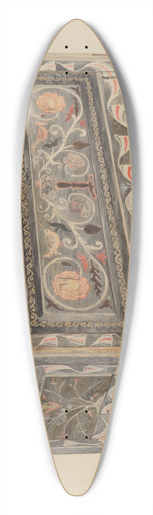 Edward F. Engel - Painted Guilford Chest 39.3 inch art pintail longboard deck Edward F. Engel - Painted Guilford Chest 39.3 inch art pintail longboard deck
