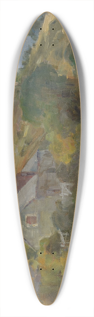 Edward Fristrm - Homestead, Lake Wakatipu, Queenstown, No.1 39.3 inch art pintail longboard deck