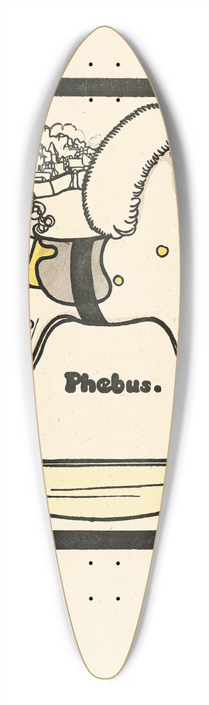 Edward Gordon Craig - Phebus 39.3 inch art pintail longboard deck