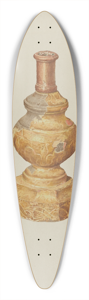 Edward Jewett - Candlestick (Ecclesiastical) 39.3 inch art pintail longboard deck