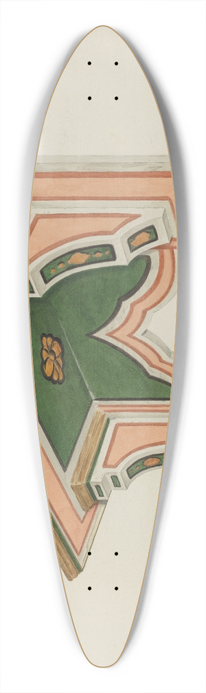 Edward Jewett - Wall Bracket (Eccleasiastical) 39.3 inch art pintail longboard deck Edward Jewett - Wall Bracket (Eccleasiastical) 39.3 inch art pintail longboard deck