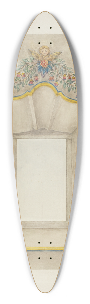 Edward Jewett - Wall Painting 39.3 inch art pintail longboard deck