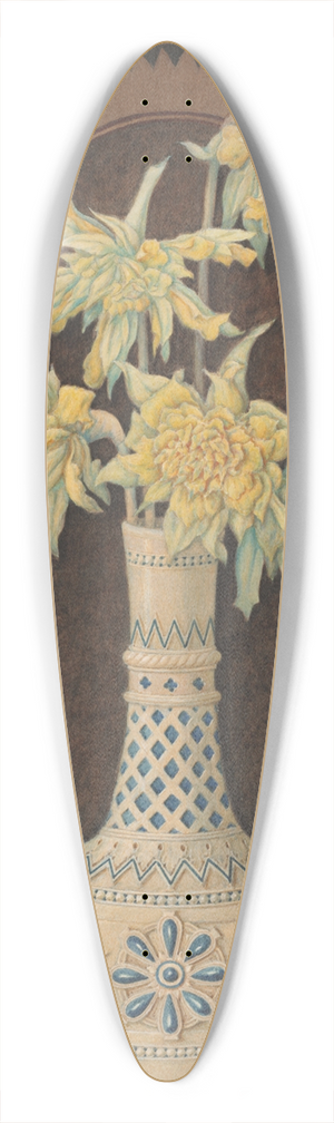 Edward John Poynter - Narcissus in a Blue and White Vase 39.3 inch art pintail longboard deck