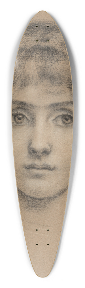 Edward John Poynter - Portrait of Margaret Burne-Jones 39.3 inch art pintail longboard deck