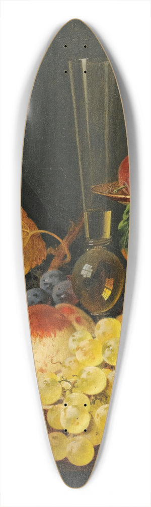 Edward Ladell - Still Life With A Tazza, Fruit And A Wine Glass 39.3 inch art pintail longboard deck