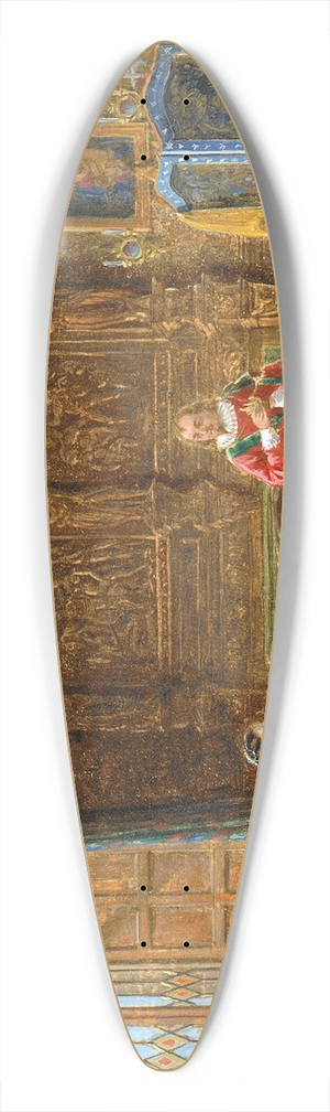 Edward Lamson Henry - Interior 39.3 inch art pintail longboard deck