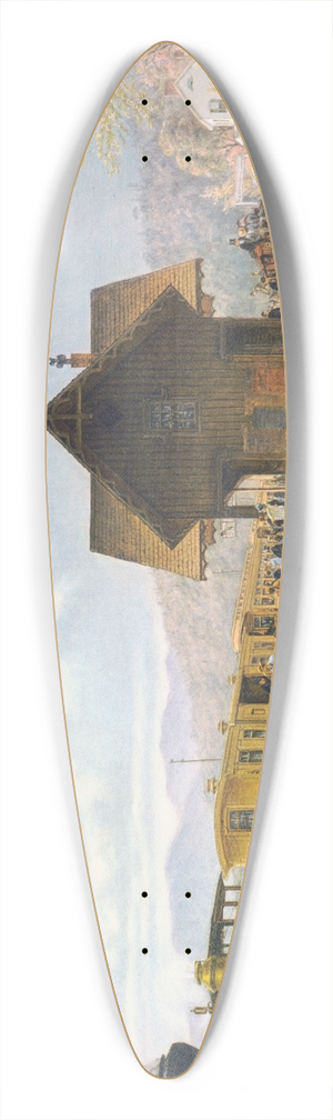 Edward Lamson Henry - The 9;45 A.M. Accommodations, Stratford, Connecticut 39.3 inch art pintail longboard deck