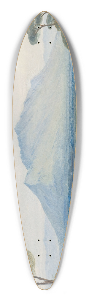 Edward Lear - Monte Soratte near Rome 39.3 inch art pintail longboard deck