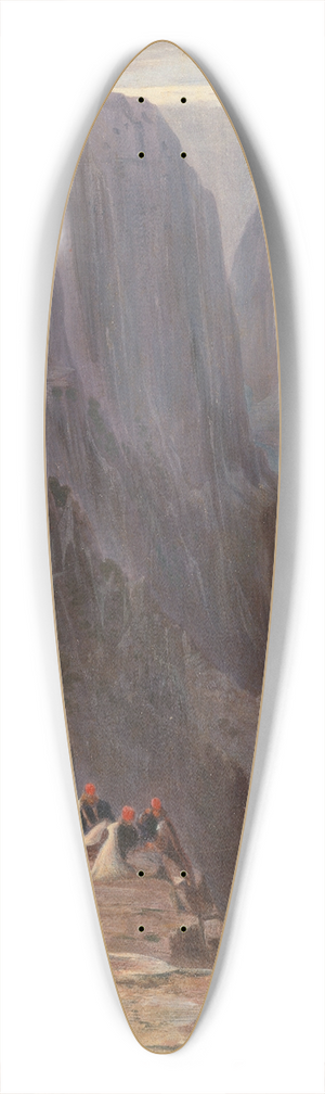 Edward Lear - Zagori, Greece 39.3 inch art pintail longboard deck