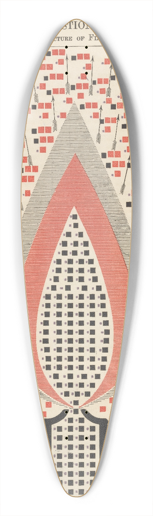 Edward Livingston Youmans - Plate XI: Chemistry of Combustion and Illumination 39.3 inch art pintail longboard deck