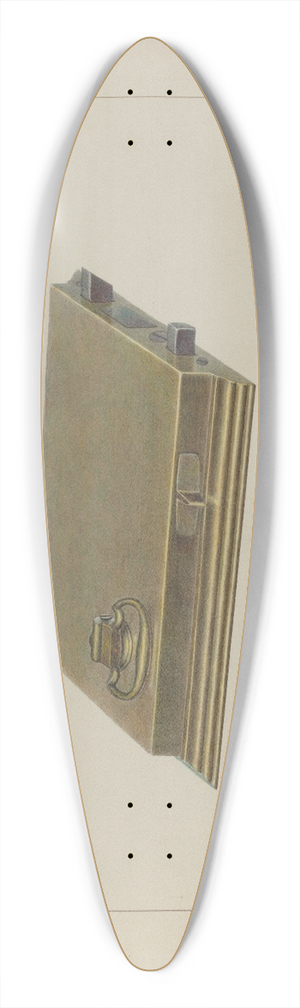 Edward L. Loper - Brass Box Lock 39.3 inch art pintail longboard deck