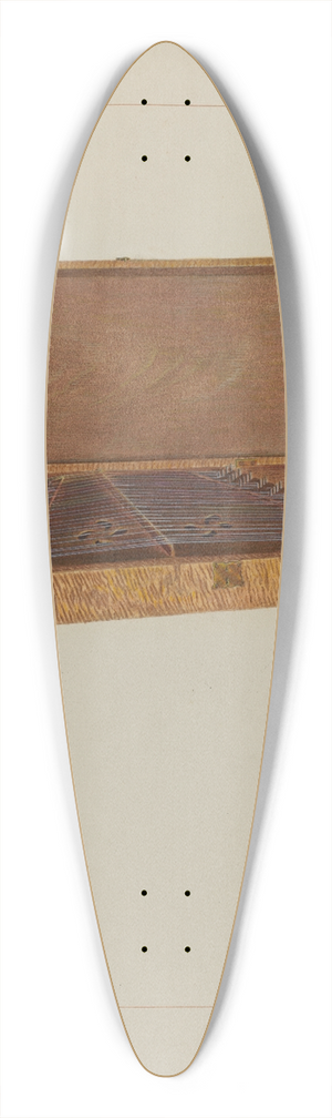 Edward L. Loper - Dulcimer 39.3 inch art pintail longboard deck Edward L. Loper - Dulcimer 39.3 inch art pintail longboard deck