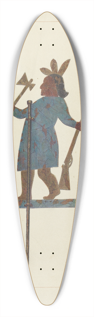 Edward L. Loper - Indian Chief Weather Vane 39.3 inch art pintail longboard deck