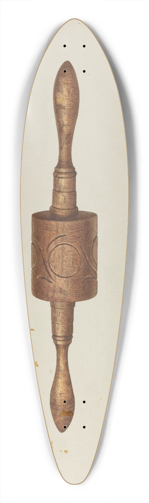 Edward L. Loper - Rolling Pin 39.3 inch art pintail longboard deck