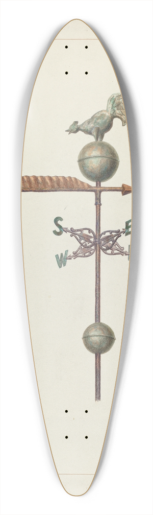 Edward L. Loper - Weather Vane 39.3 inch art pintail longboard deck