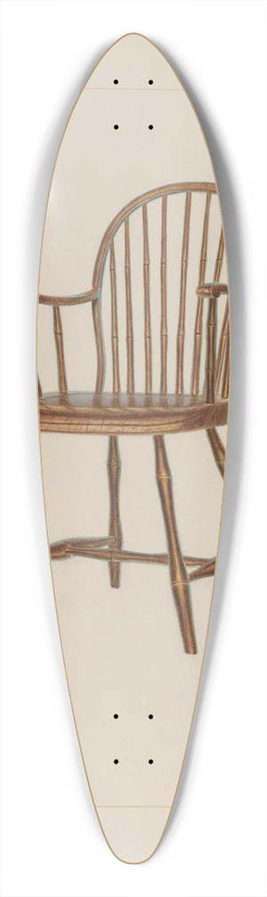 Edward L. Loper - Windsor Bamboo-turned Chair 39.3 inch art pintail longboard deck