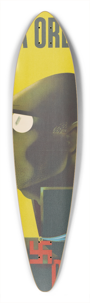 Edward McKnight Kauffer - A nova ordem  do eixo. 39.3 inch art pintail longboard deck