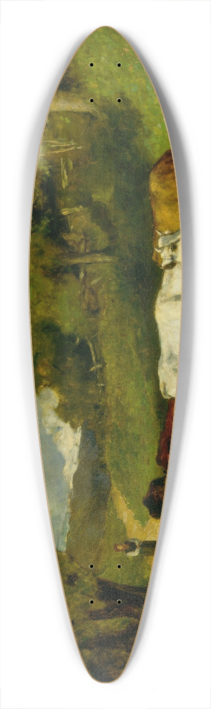 Edward Mitchell Bannister - Driving Home the Cows 39.3 inch art pintail longboard deck