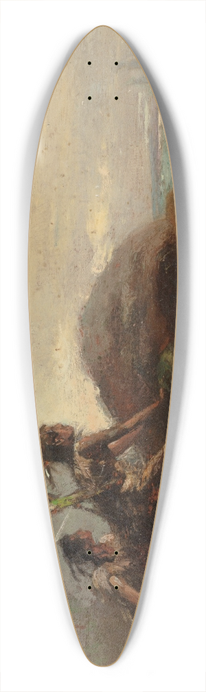 Edward Moran - On the Lookout 39.3 inch art pintail longboard deck