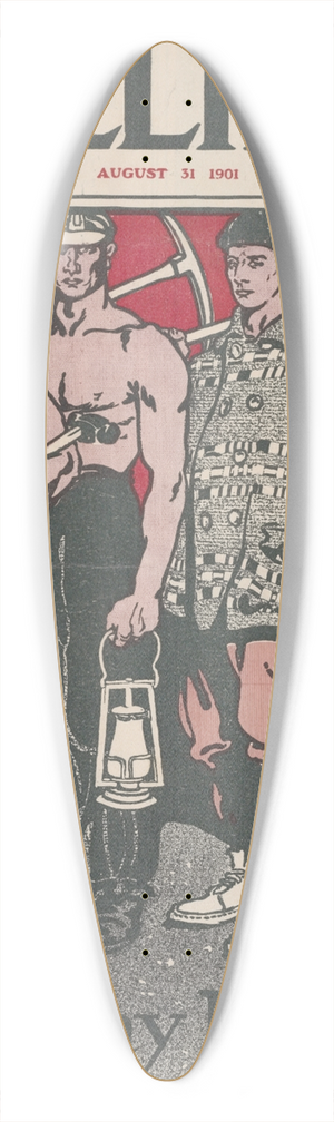 Edward Penfield - Colliers August 39.3 inch art pintail longboard deck