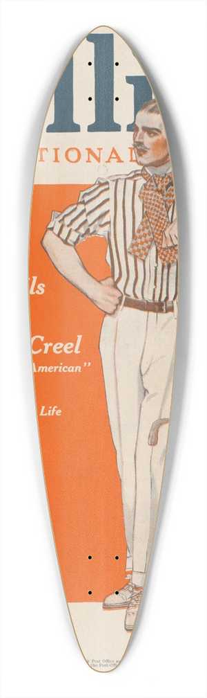 Edward Penfield - Colliers, the national. The house of devils. 39.3 inch art pintail longboard deck